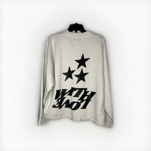 Scuffers Sign Unisex XS Cream With Love Pullover Oversize Gym Graphic Streetwear